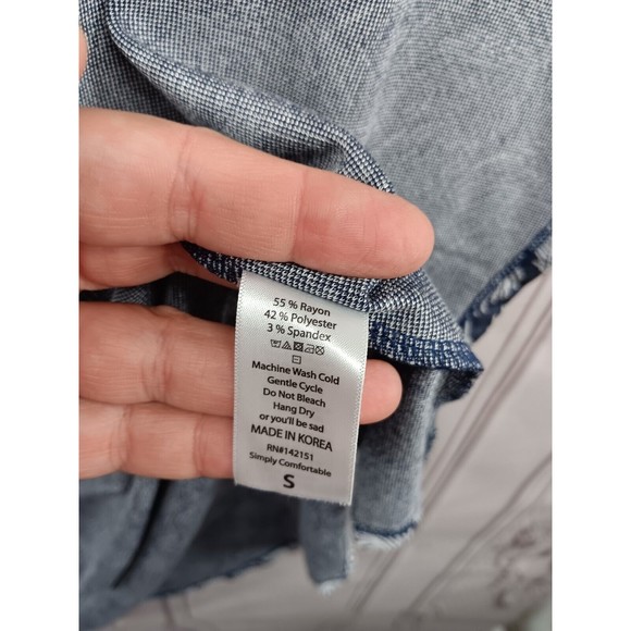 LuLaRoe Dress Size S Drop Waist Fit & Large Flare Skirt 3/4 Sleeves Peacock EUC - Picture 14 of 16